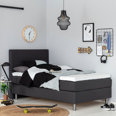 Unia Pronssi jenkkisänkypaketti 140x200 cm hiekka, 8 cm prof vm, metallijalat